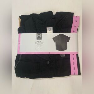 Members Mark Tencel Camp Shirt Size S